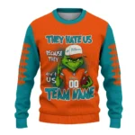 Miami Dolphins Sweater Customized Grinch Fierce Aqua Best Selling