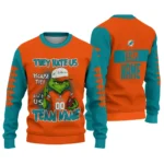 Miami Dolphins Sweater Customized Grinch Fierce Aqua Best Selling