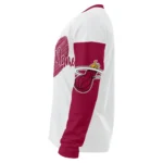 Miami Heat Sweater Custom Heart Sketch Red White Best Selling