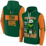 Miami Hurricanes Hoodie Personalized Grinch Fierce Orange Best Selling