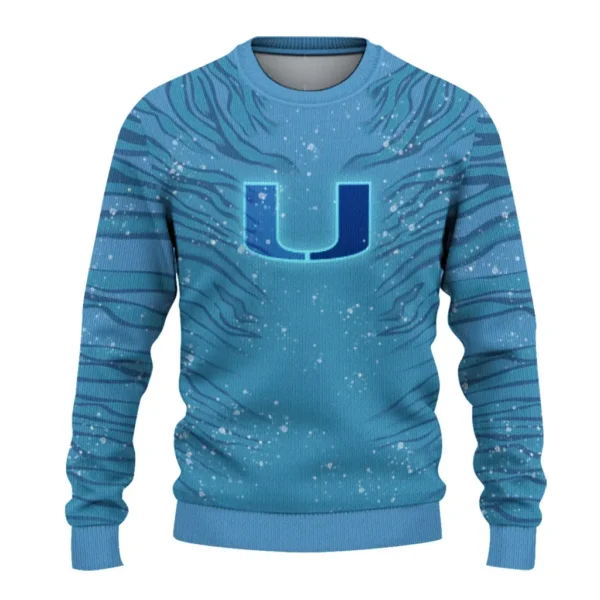 Miami Hurricanes Sweater Custom Tiger Pattern Best Selling