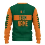 Miami Hurricanes Sweater Customized Grinch Fierce Orange Best Selling