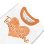 Miami Hurricanes Sweater Personalized Heart Sketch Orange White Best Selling