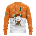 Miami Hurricanes Sweater Personalized Hello Kitty Orange Best Selling