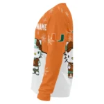 Miami Hurricanes Sweater Personalized Hello Kitty Orange Best Selling
