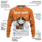 Miami Hurricanes Sweater Personalized Hello Kitty Orange Best Selling