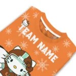 Miami Hurricanes Sweater Personalized Hello Kitty Orange Best Selling