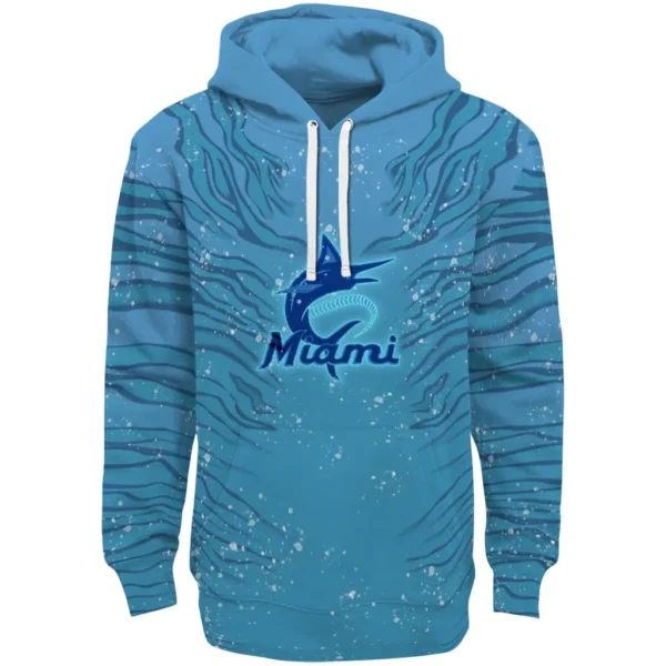 Miami Marlins Hoodie Customized Tiger Pattern Best Selling