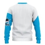 Miami Marlins Sweater Personalized Heart Sketch Blue White Best Selling