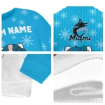 Miami Marlins Sweater Personalized Hello Kitty Blue Best Selling
