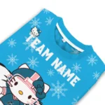 Miami Marlins Sweater Personalized Hello Kitty Blue Best Selling