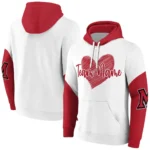 Miami Redhawks Hoodie Customized Scribble Heart Red White Best Selling