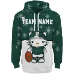 Michigan State Spartans Hoodie Customized Hello Kitty Green Best Selling