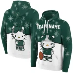 Michigan State Spartans Hoodie Customized Hello Kitty Green Best Selling