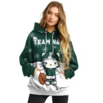 Michigan State Spartans Hoodie Customized Hello Kitty Green Best Selling