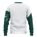Michigan State Spartans Sweater Custom Heart Sketch Green White Best Selling