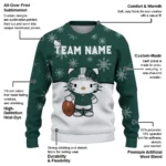 Michigan State Spartans Sweater Custom Hello Kitty Green Best Selling