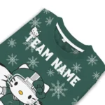 Michigan State Spartans Sweater Custom Hello Kitty Green Best Selling
