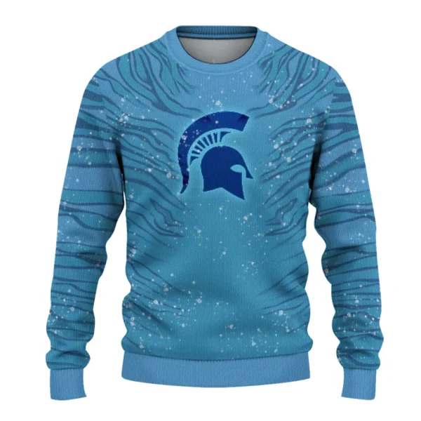 Michigan State Spartans Sweater Customized Tiger Pattern Best Selling
