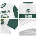 Michigan State Spartans Sweater Personalized Grinch Fierce Green Best Selling