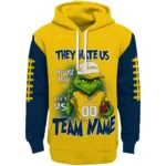 Michigan Wolverines Hoodie Customized Grinch Fierce Blue Best Selling