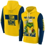 Michigan Wolverines Hoodie Customized Grinch Fierce Blue Best Selling