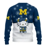 Michigan Wolverines Sweater Customized Hello Kitty Blue Best Selling