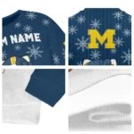 Michigan Wolverines Sweater Customized Hello Kitty Blue Best Selling