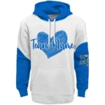 Middle Tennessee Blue Raiders Hoodie Custom Scribble Heart Blue White Best Selling