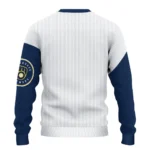Milwaukee Brewers Sweater Custom Heart Sketch Navy Blue White Best Selling