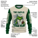 Milwaukee Bucks Sweater Customized Grinch Fierce Green Best Selling