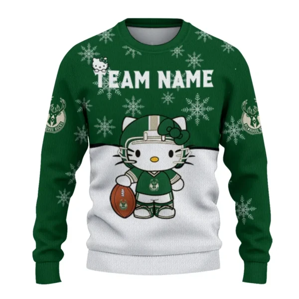 Milwaukee Bucks Sweater Personalized Hello Kitty Green Best Selling