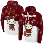Minnesota Golden Gophers Hoodie Custom Hello Kitty Maroon Best Selling