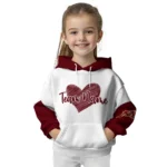 Minnesota Golden Gophers Hoodie Customized Scribble Heart Maroon White Best Selling