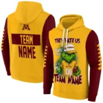Minnesota Golden Gophers Hoodie Personalized Grinch Fierce Maroon Best Selling