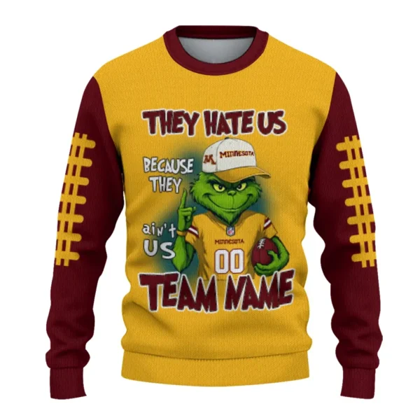 Minnesota Golden Gophers Sweater Customized Grinch Fierce Maroon Best Selling