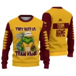 Minnesota Golden Gophers Sweater Customized Grinch Fierce Maroon Best Selling