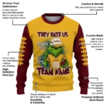 Minnesota Golden Gophers Sweater Customized Grinch Fierce Maroon Best Selling