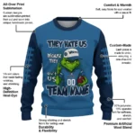 Minnesota Timberwolves Sweater Personalized Grinch Fierce Midnight Blue Best Selling