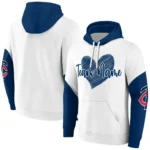 Minnesota Twins Hoodie Custom Scribble Heart Navy White Best Selling