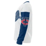 Minnesota Twins Sweater Customized Heart Sketch Navy White Best Selling