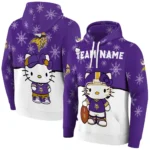 Minnesota Vikings Hoodie Customized Hello Kitty Purple Best Selling