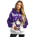 Minnesota Vikings Hoodie Customized Hello Kitty Purple Best Selling
