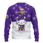 Minnesota Vikings Sweater Custom Hello Kitty Purple Best Selling