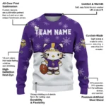 Minnesota Vikings Sweater Custom Hello Kitty Purple Best Selling