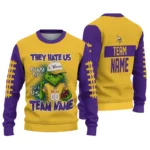 Minnesota Vikings Sweater Personalized Grinch Fierce Purple Best Selling