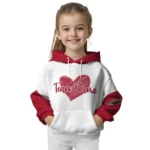 Minnesota Wild Hoodie Customized Scribble Heart Red White Best Selling