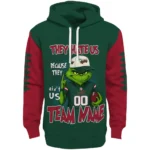 Minnesota Wild Hoodie Personalized Grinch Fierce Red Best Selling