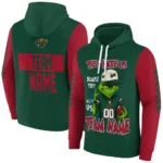 Minnesota Wild Hoodie Personalized Grinch Fierce Red Best Selling