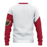 Minnesota Wild Sweater Personalized Heart Sketch Red White Best Selling